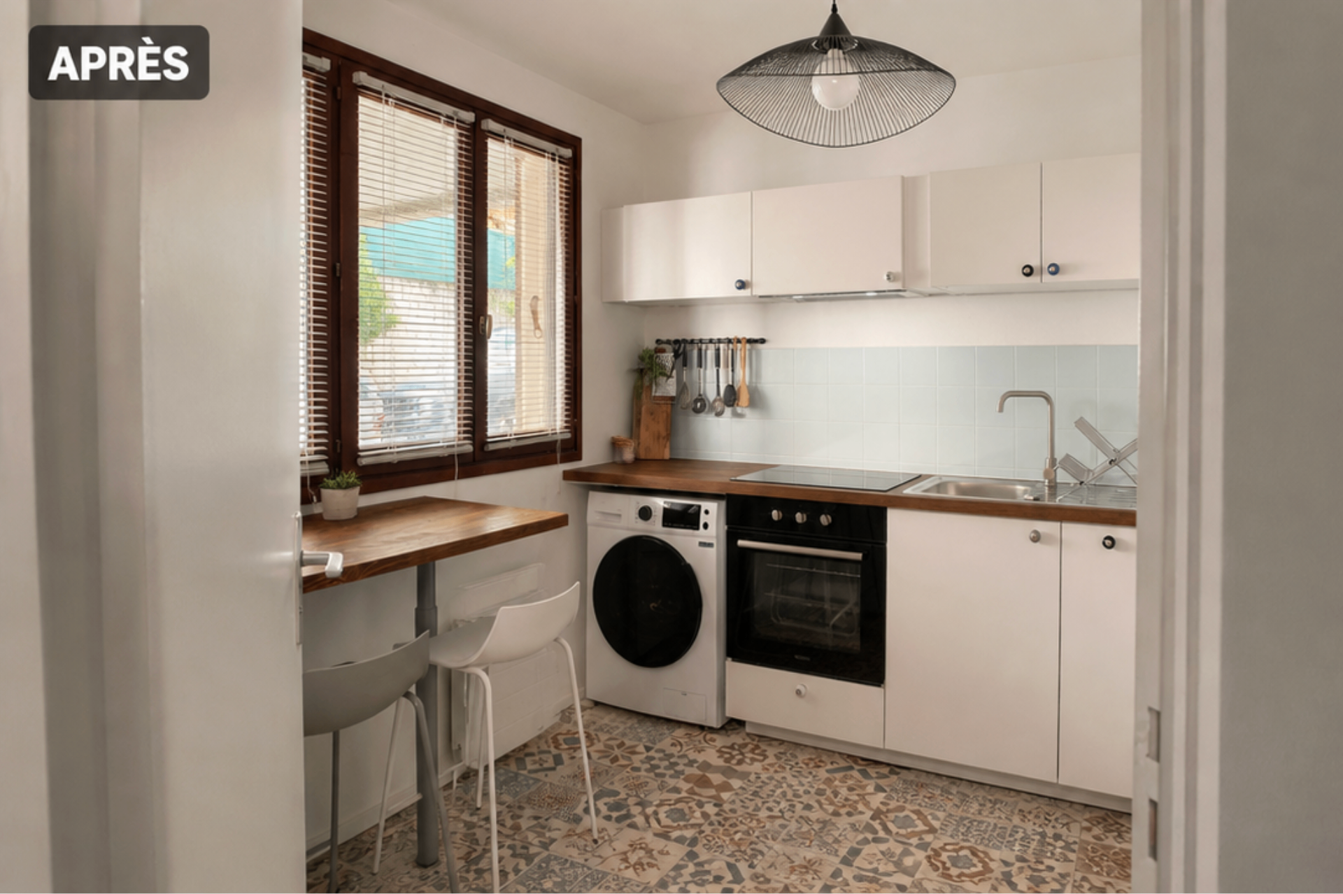 Après — cuisine rénovée par M'HOUSE