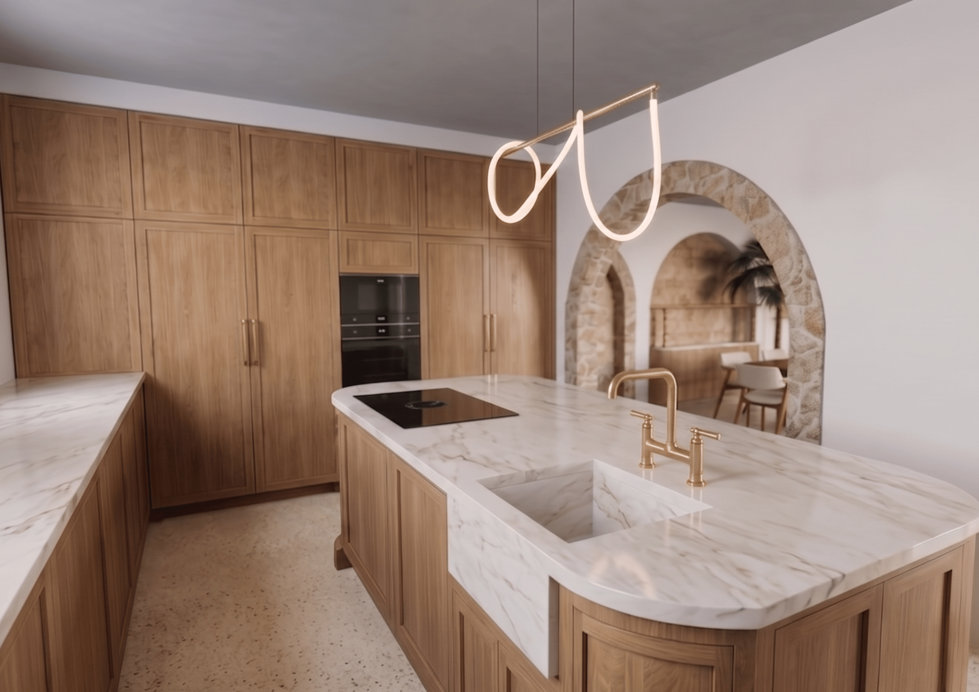 Rénovation appartement Toulouse — cuisine sur-mesure, optimisation des volumes